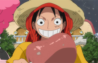 Luffy-Mange-Viande