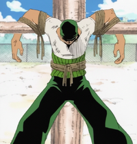 Zoro Tied up in Shells Town