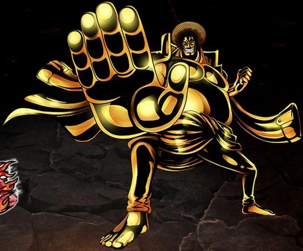 one piece golden buddha