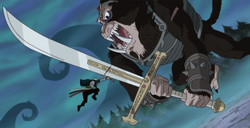 Zoro vs. Mihawk Humandrill
