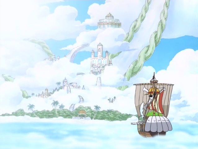 On Skypiea arc of One Piece. It's my 4th favorite Manga, amazing cast of  characters, unique artstyle, and the story is amazing. Unlike most, I'd say  this series gets better the more