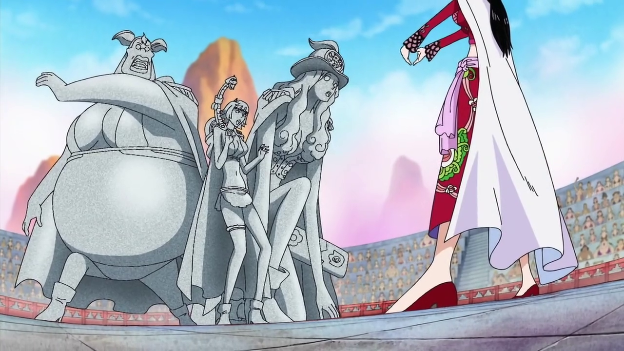 Image - Hancock Turns Kuja Into Stone.png | One Piece Wiki | FANDOM ...