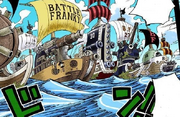 Ships battle franky