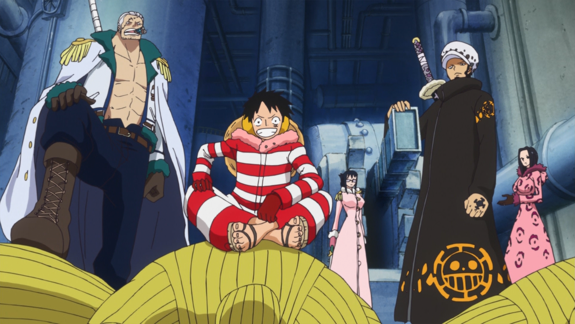 one piece aokiji join luffy crew