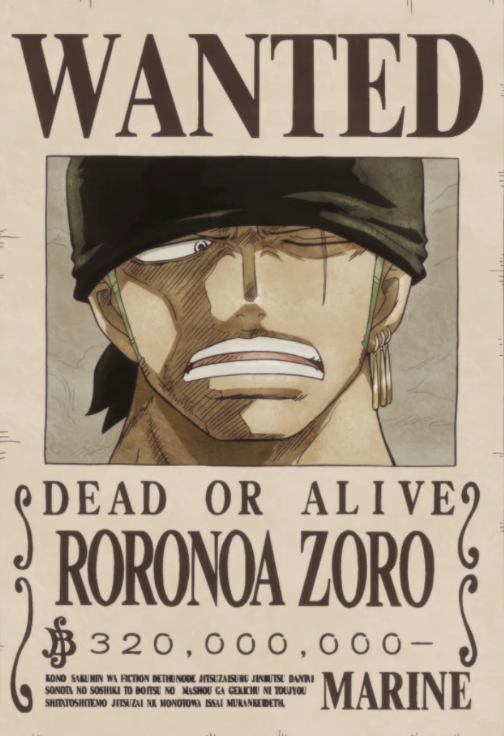 Wanted Posters One Piece Wiki Fandom