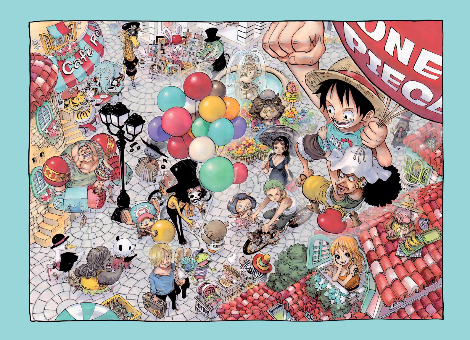 One Piece Colour Spread Meme Painted