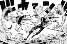 Luffy snakeman y Katakuri combaten