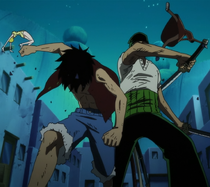 Luffy and Zoro Defeat Miss Valentine and Mr. 5