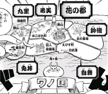 Mapa del País de Wano