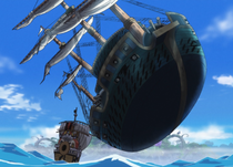 Marine Battleship Compared to the Thousand Sunny