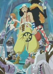 Nami, Usopp, & Brook