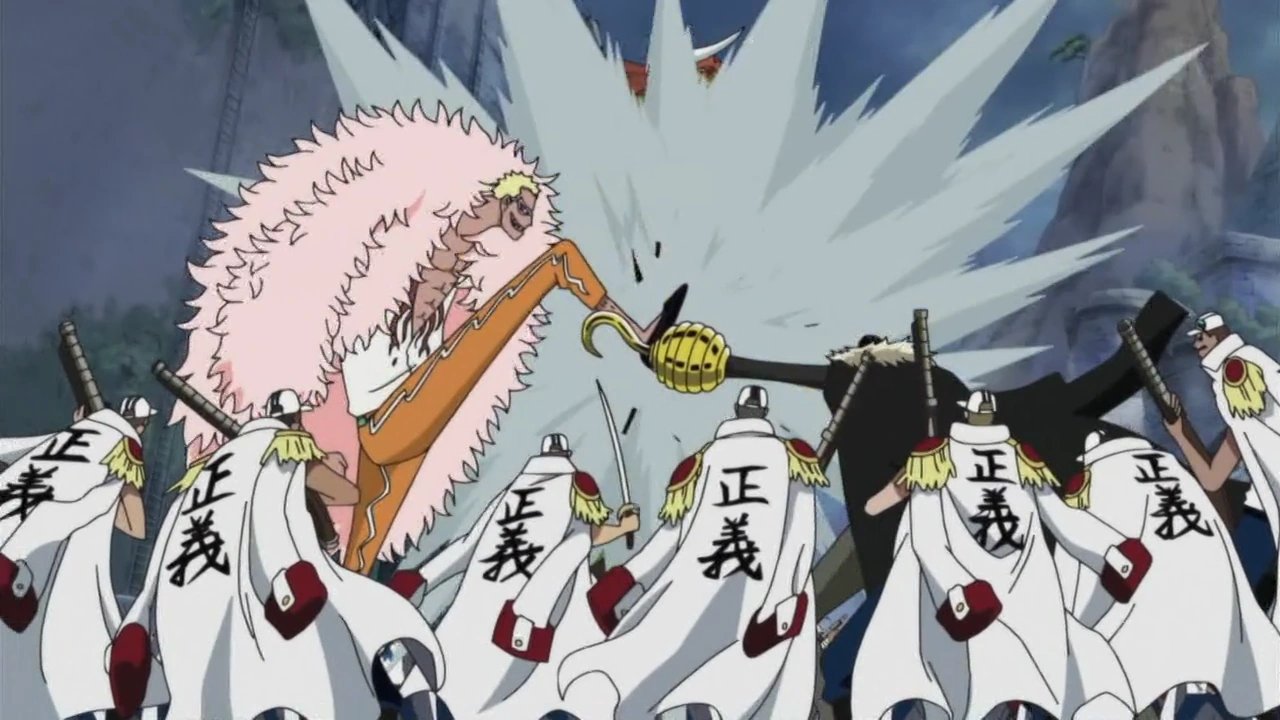 One Piece Crocodile Vs Doflamingo