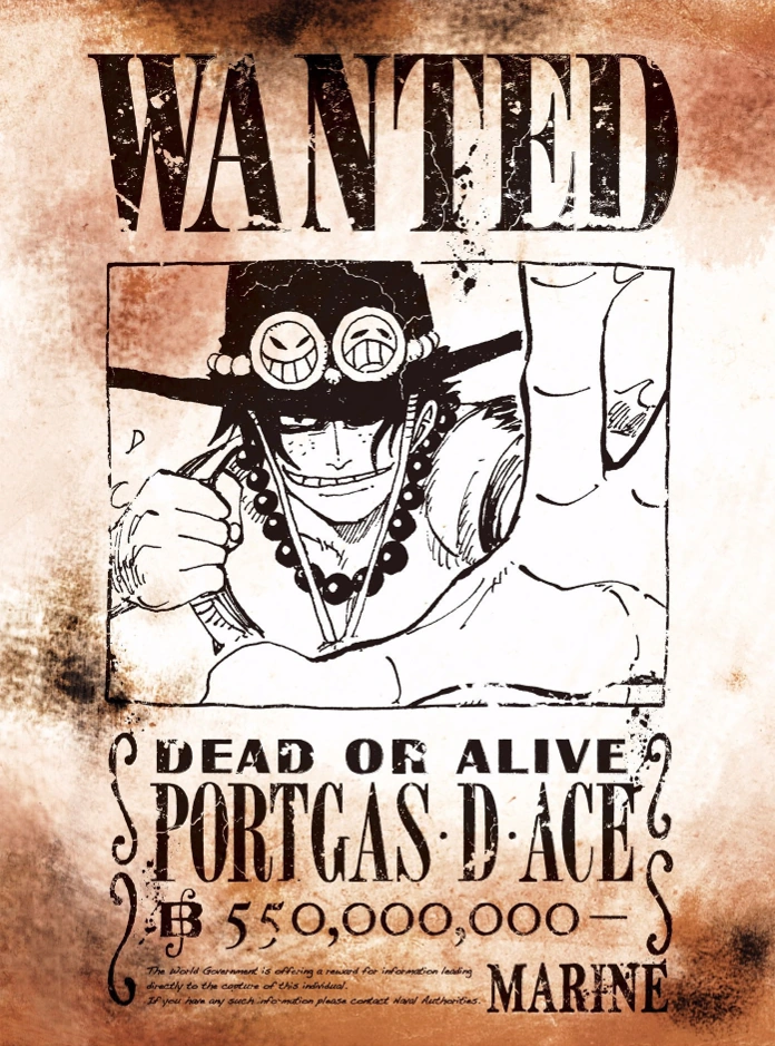One Piece Ace Wanted Wallpaper
