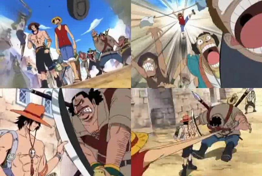 Monkey D. Luffy y Portgas D. Ace vs. Billions One Piece