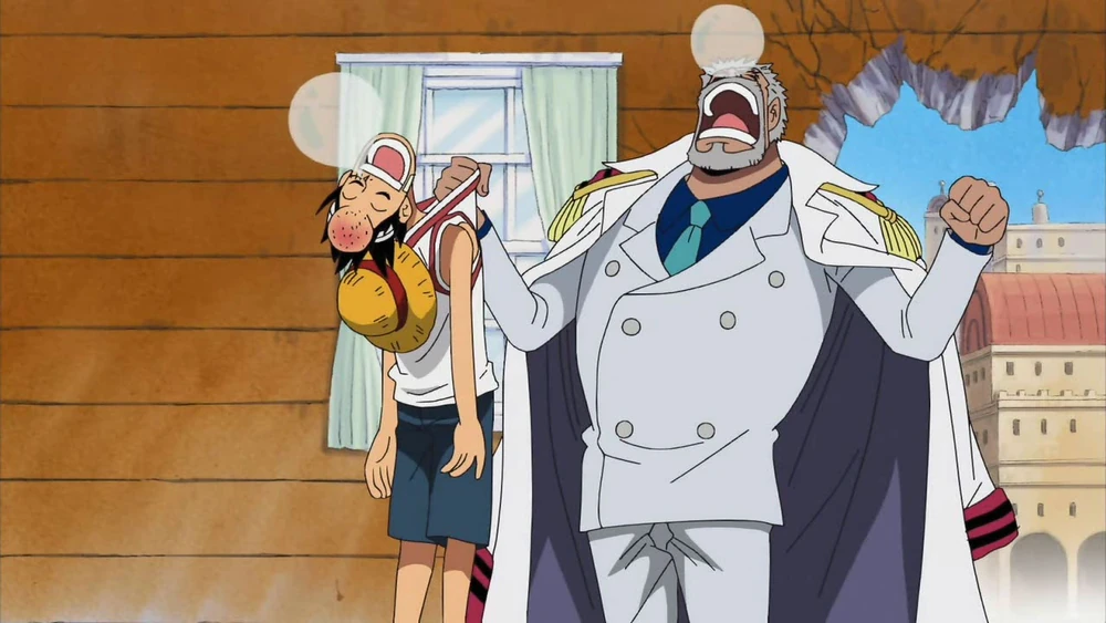 Luffy y garp