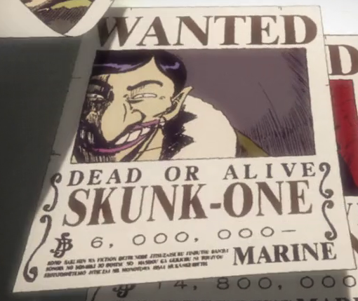 image skunk one wanted poster png one piece wiki fandom