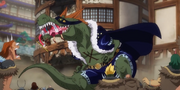 X Drake's Dinosaur Form