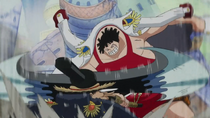 Demaro Black Easily Defeated by Sentomaru in anime