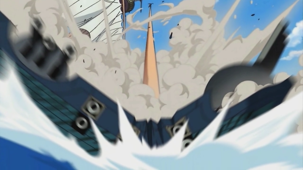 One Piece - Monster Point Chopper destroys, and throws away Kumadori like  nothing!! on Make a GIF