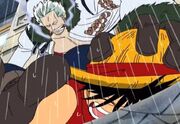Ruffy VS Captain Smoker