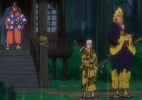 Kin'emon and Denjiro Serving Oden