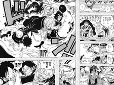 Oda dibuja a Sabo salvando a Ace de Akainu