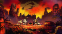 Blackbeard Pirates Flee from Akainu