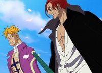 Shanks and Marco at Whitebeard and Ace's Funeral