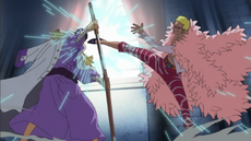 Doflamingo contra Issho