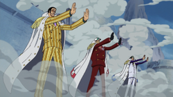 Almirantes usando Busoshoku Haki