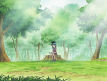 Robin Reading Alone