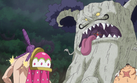 King Baum Forced to Serve Nami