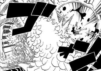 Doflamingo attaque Luffy