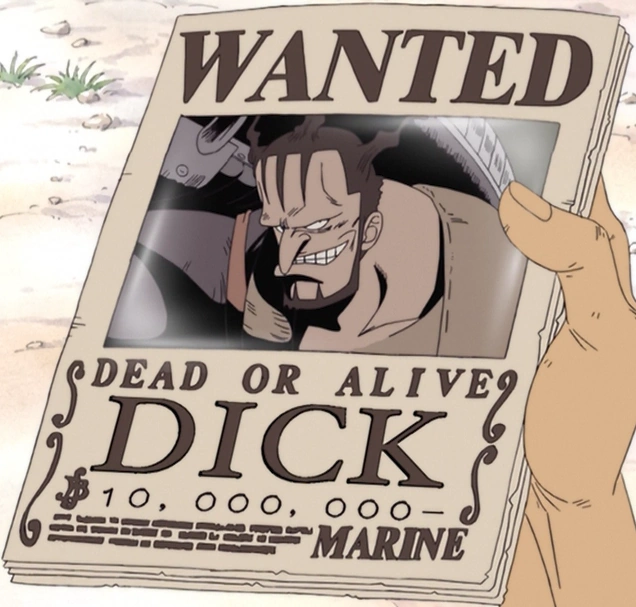 Image Dick s Wanted Poster png One Piece Wiki FANDOM Powered By Wikia