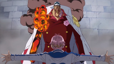 Coby frente a Sakazuki