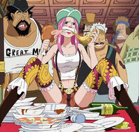 Bonney comiendo