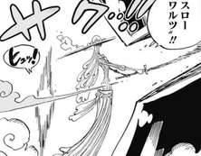 Amande ataca a Luffy