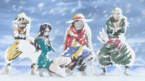 Straw Hats Freezing on Punk Hazard