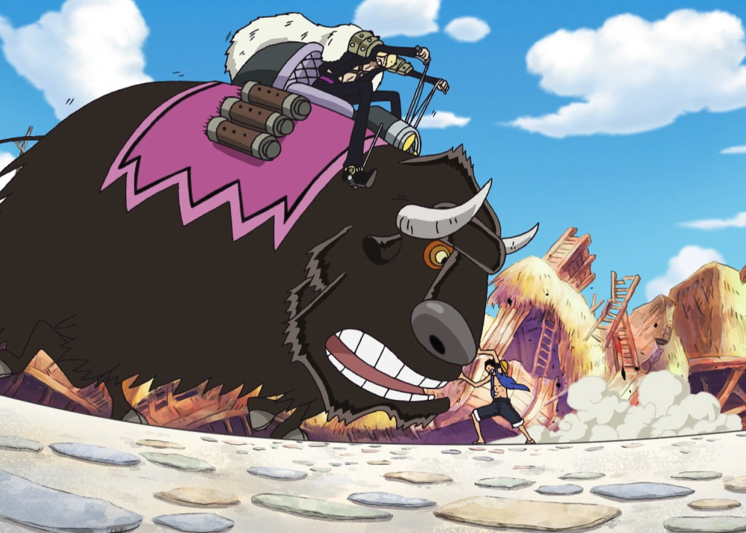 Image Duval and Motobaro vs Luffy.png One Piece Wiki FANDOM