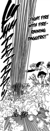 King using Fight Fire With Fire Raining Daggers