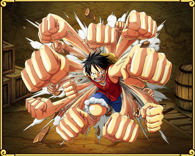 Monkey D Luffy Gum Gum Gatling One Piece Treasure Cruise Wiki Fandom