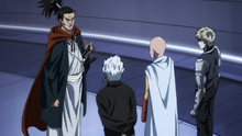 Atomic Samurai greets Bang and Genos