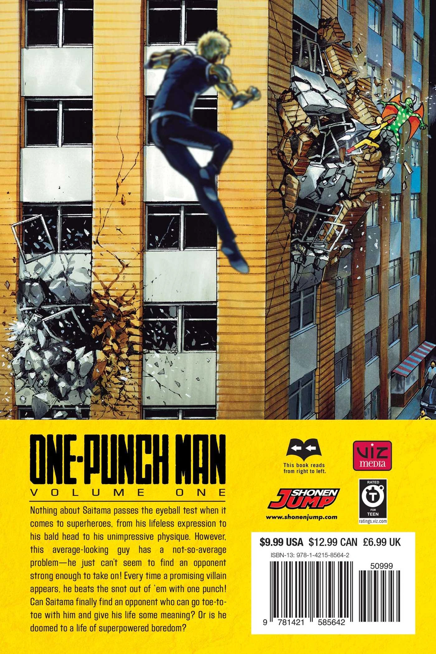 One Punch Man Gn Vol 1 2 3 4 5 6 7 8 9 10 11 12 13 14 15 Viz Media Manga Set Comics Co Manga Anime