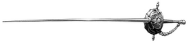 Spring mustachio's rapier