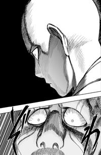 Saitama's intimidating look
