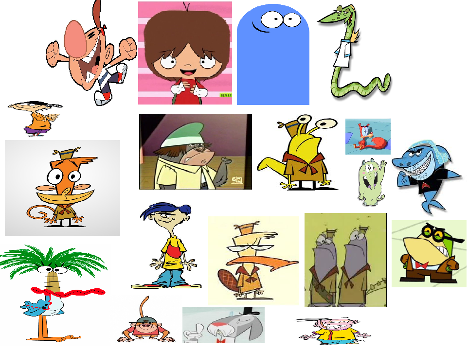 Cut-out paper cartoon network characters in 2006-2007 Cartoon Network ...