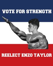 Enzo for Reelection Poster Complete
