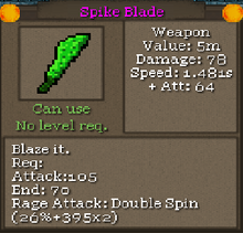 Spike blade