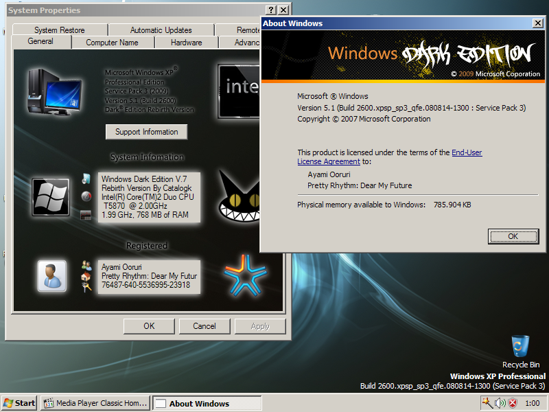 Windows xp dark edition v7 sp3 rebirth 2014 Windows xp dark edition v7 sp3 rebirth 2014