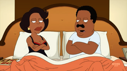 Cleveland and Donna Argue in Bed